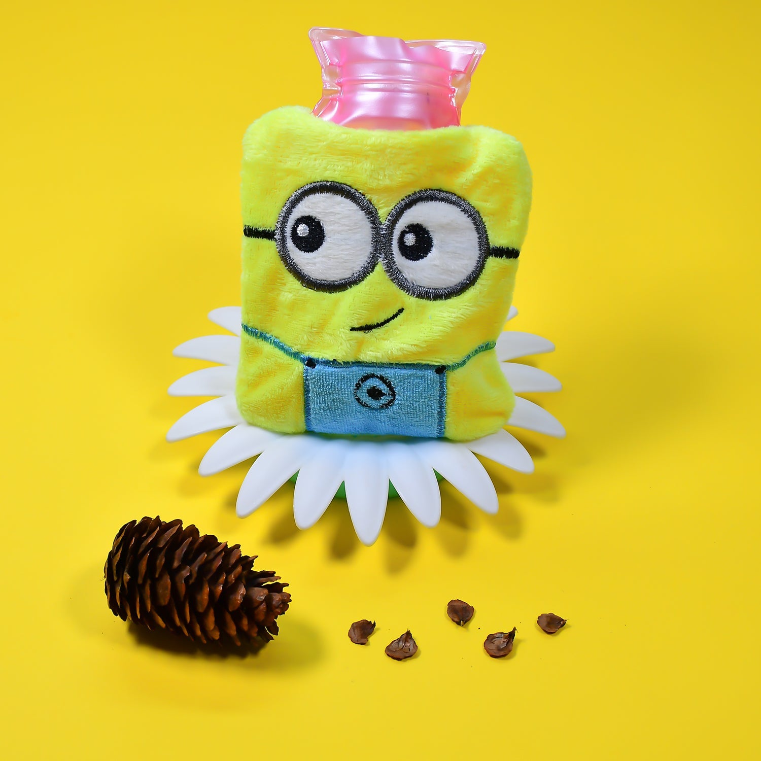 6507 2Eye Minions small Hot Water Bag with Cover for Pain Relief, Neck, Shoulder Pain and Hand, Feet Warmer, Menstrual Cramps. DeoDap 6507 2Eye Minions small Hot Water Bag with Cover for Pain Relief, Neck, Shoulder Pain and Hand, Feet Warmer, Menstrual Cramps. DeoDap
